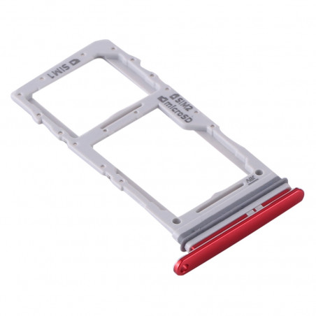 Tiroir double Sim/SD Samsung Galaxy S20 (G980F) et S20 Plus (G985F) - Rouge