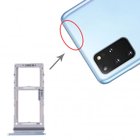 Tiroir double Sim/SD Samsung Galaxy S20 (G980F) et S20 Plus (G985F) - Gris