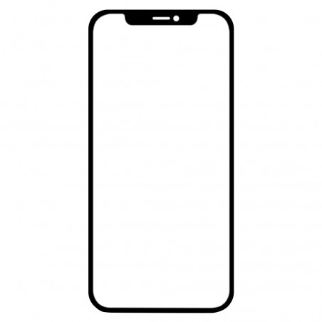 Film en Verre Trempé Intégral iPhone 12 et 12 Pro - Contour Noir