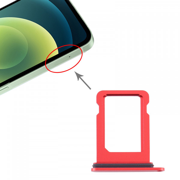 Tiroir Sim iPhone 12 - Rouge