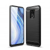Coque en Fibre de Carbone Xiaomi Redmi Note 9 - Noir