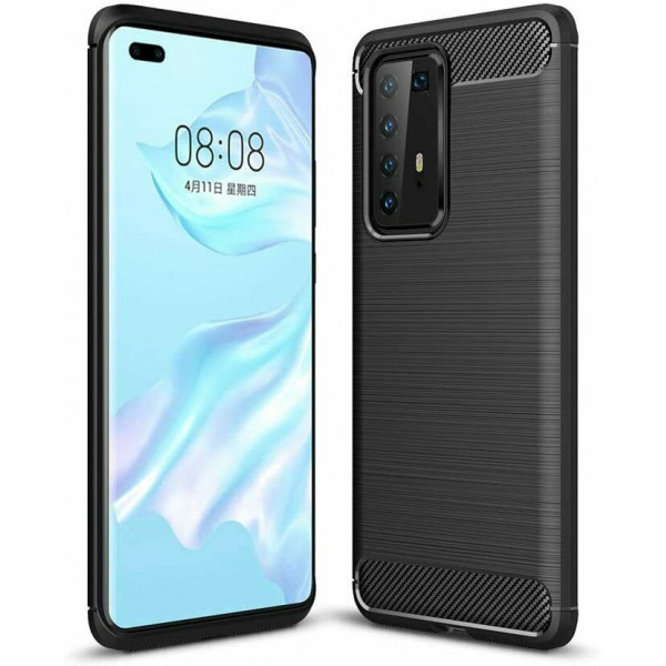 Coque en Fibre de Carbone Huawei P40 - Noir