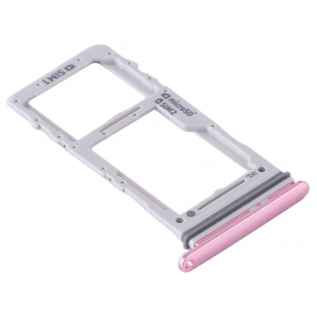 Tiroir double Sim/SD Samsung Galaxy S20 (G980F) et S20 Plus (G985F) - Rose