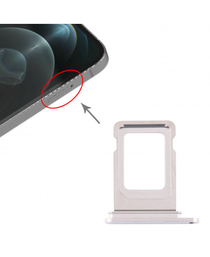 Tiroir Sim iPhone 12 Pro et 12 Pro Max - Argent
