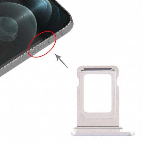 Tiroir Sim iPhone 12 Pro et 12 Pro Max - Argent