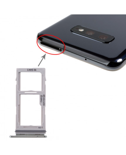 Tiroir double Sim/SD Samsung Galaxy S10 (G973F)/S10+ (G975F) - Vert Prisme