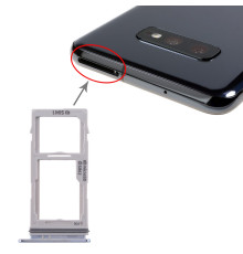 Tiroir double Sim/SD Samsung Galaxy S10 (G973F)/S10+ (G975F) - Bleu