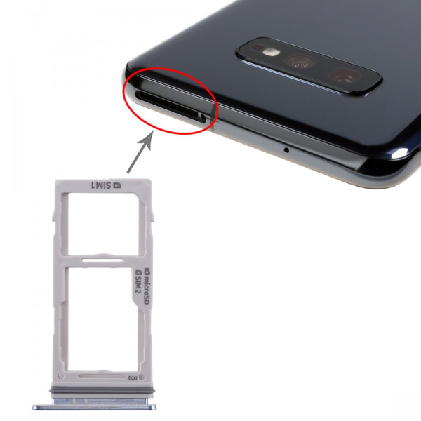 Tiroir double Sim/SD Samsung Galaxy S10 (G973F)/S10+ (G975F) - Bleu