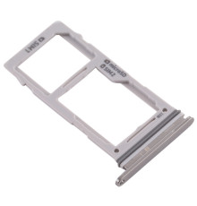 Tiroir double Sim/SD Samsung Galaxy S10 (G973F)/S10+ (G975F) - Blanc Prisme
