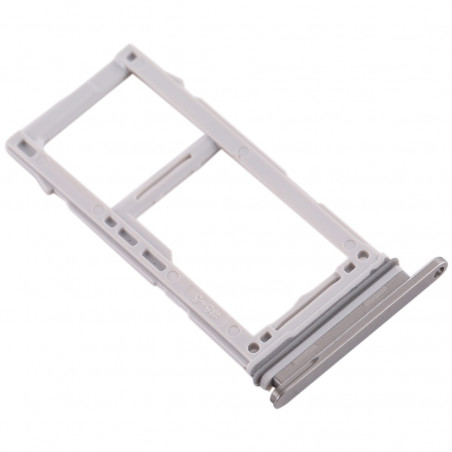 Tiroir double Sim/SD Samsung Galaxy S10 (G973F)/S10+ (G975F) - Blanc Prisme