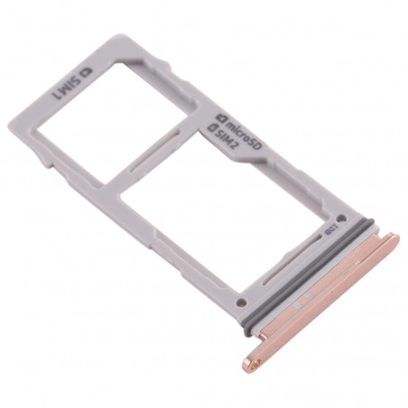 Tiroir double Sim/SD Samsung Galaxy S10 (G973F)/S10+ (G975F) -  OR Rose