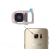 Lentille caméra arrière avec contour Samsung Galaxy S7 (G930F) - Rose