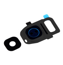 Lentille caméra arrière avec contour Samsung Galaxy S7 Edge (G935F) - Noir