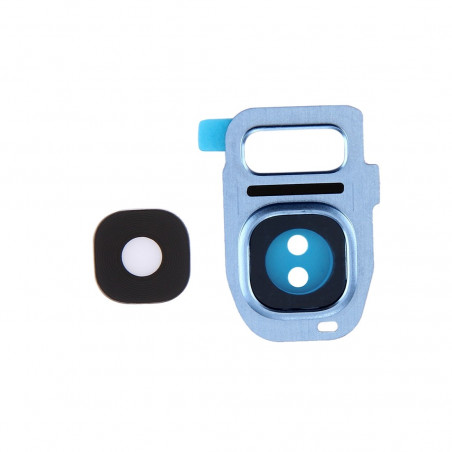 Lentille caméra arrière avec contour Samsung Galaxy S7 Edge (G935F) - Bleu