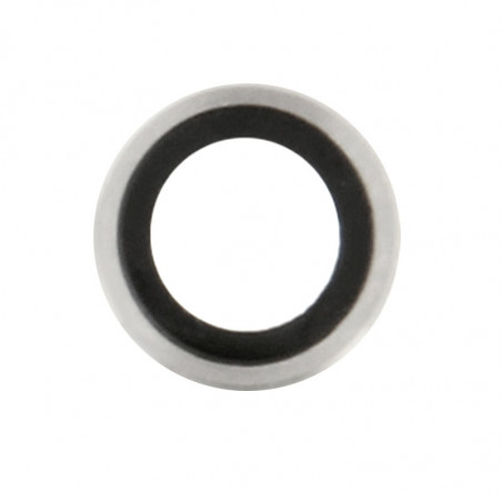 Lentille caméra arrière avec contour iPhone 6/6S - Argent