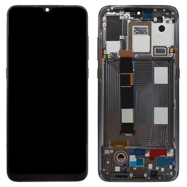 Écran complet pré - monté sur Châssis Xiaomi Mi 9 - Noir