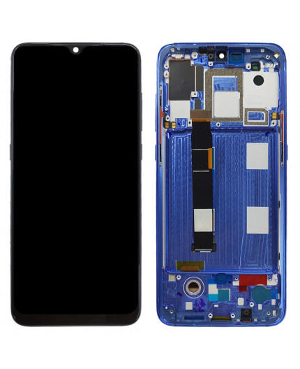 Écran complet pré - monté sur Châssis Xiaomi Mi 9 - Bleu