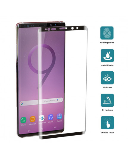 Film en Verre Trempé Incurvé Samsung Galaxy Note 9 (N960F) - Contour Noir