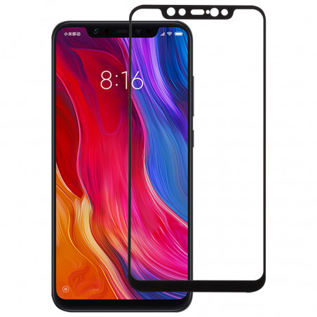 Film en Verre Trempé Intégral Xiaomi Mi 8 - Contour Noir