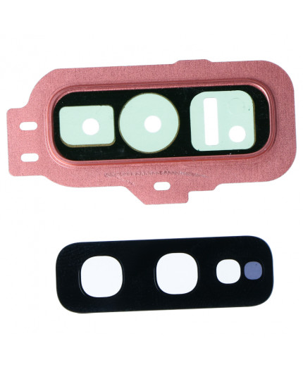 Lentille caméra arrière avec contour Samsung Galaxy S10e (G970F) - Rose