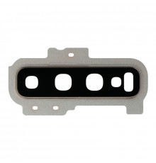 Lentille caméra arrière avec contour Samsung Galaxy S10+ (G975F) - Blanc Prisme