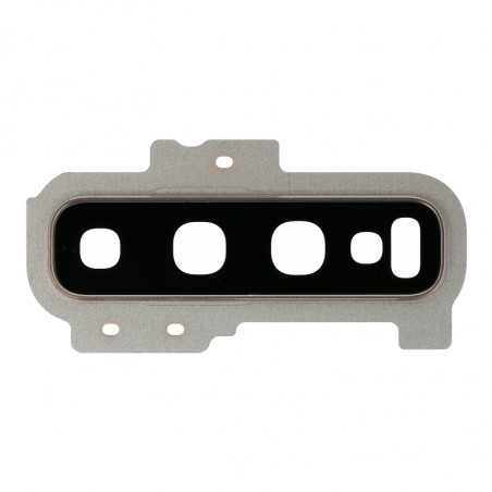 Lentille caméra arrière avec contour Samsung Galaxy S10+ (G975F) - Blanc Prisme