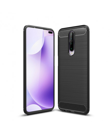 Coque en Fibre de Carbone Xiaomi Redmi K30/Poco X2 - Noir