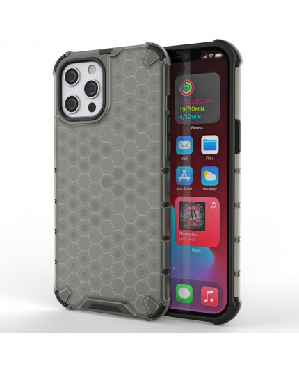 Coque Antichoc Modèle Nid d'Abeille iphone 13 Pro Max - Gris Anthracite