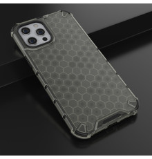 Coque Antichoc Modèle Nid d'Abeille iphone 13 Pro Max - Gris Anthracite