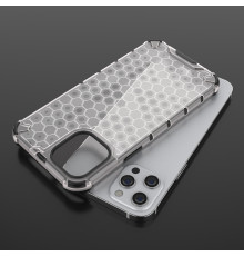 Coque Antichoc Modèle Nid d'Abeille iphone 13 Pro Max - Gris Anthracite