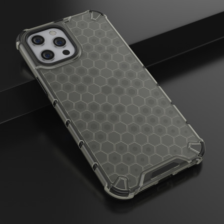 Coque Antichoc Modèle Nid d'Abeille iPhone 13 Pro - Gris Anthracite