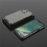 Coque Antichoc Modèle Nid d'Abeille iPhone 12 et 12 Pro - Gris Anthracite