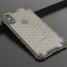 Coque Antichoc Modèle Nid d'Abeille iPhone X et XS - Gris Anthracite