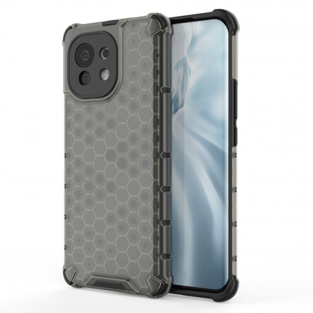 Coque Antichoc Modèle Nid d'Abeille Xiaomi Mi 11 - Gris Anthracite