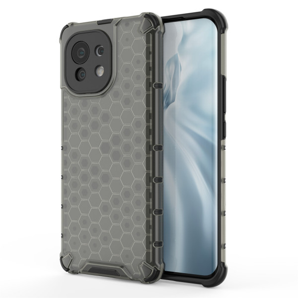 Coque Antichoc Modèle Nid d'Abeille Xiaomi Mi 11 - Gris Anthracite
