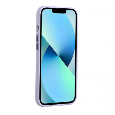 Coque Silicone avec Porte carte iPhone 13 - Violet