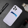 Coque Silicone avec Porte carte iPhone 12 Pro Max - Violet