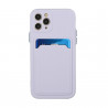 Coque Silicone avec Porte carte iPhone 11 Pro Max - Violet