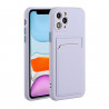 Coque Silicone avec Porte carte iPhone 11 Pro Max - Violet