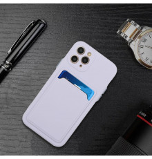 Coque Silicone avec Porte carte iPhone 11 Pro - Violet