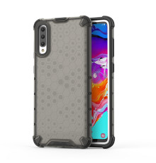 Coque Antichoc Modèle Nid d'Abeille Samsung Galaxy A70 (A705F) - Gris Anthracite