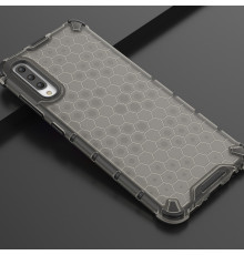 Coque Antichoc Modèle Nid d'Abeille Samsung Galaxy A70 (A705F) - Gris Anthracite