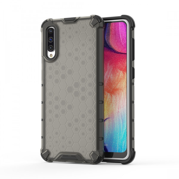 Coque Antichoc Modèle Nid d'Abeille Samsung Galaxy A50 (A505F)/A50s (A507) - Gris Anthracite