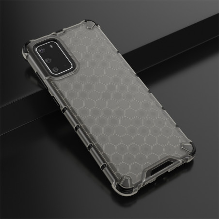 Coque Antichoc Modèle Nid d'Abeille Samsung Galaxy S20 Plus (G985F) - Gris Anthracite