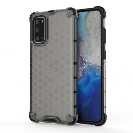 Coque Antichoc Modèle Nid d'Abeille Samsung Galaxy S20 (G980F) - Gris Anthracite