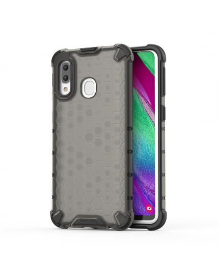 Coque Antichoc Modèle Nid d'Abeille Samsung Galaxy A40 (A405F) - Gris Anthracite