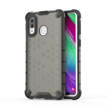 Coque Antichoc Modèle Nid d'Abeille Samsung Galaxy A40 (A405F) - Gris Anthracite