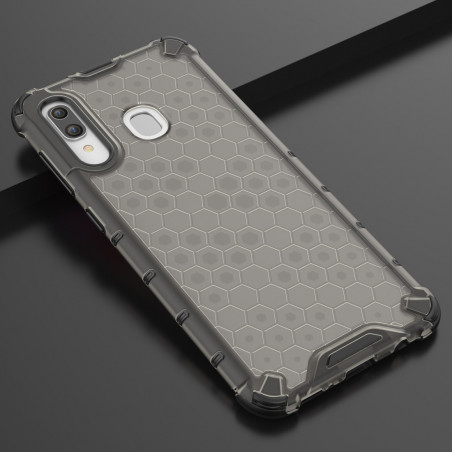 Coque Antichoc Modèle Nid d'Abeille Samsung Galaxy A20 (A205F)/A30 (A305F) - Gris Anthracite