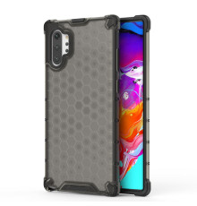 Coque Antichoc Modèle Nid d'Abeille Samsung Galaxy Note 10+ (N973F) - Gris Anthracite