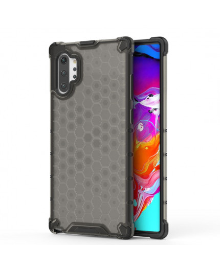 Coque Antichoc Modèle Nid d'Abeille Samsung Galaxy Note 10+ (N973F) - Gris Anthracite